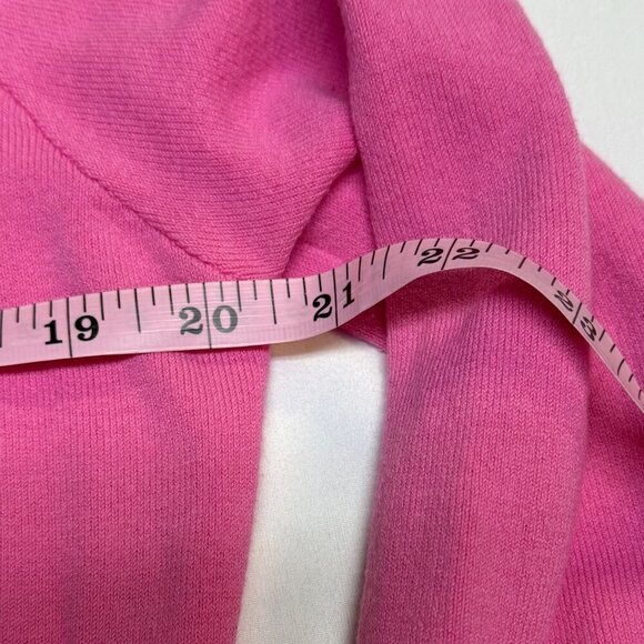 Vintage Lilly Pulitzer V-Neck Sweater Pink Size Large L | Embroidered Palm EUC - Picture 8 of 9